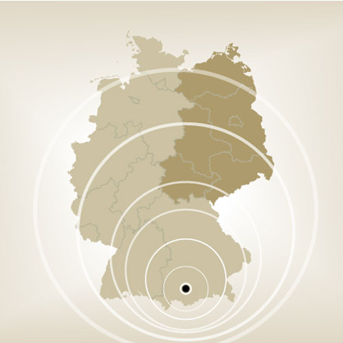 RA Jörg Streichert Karte Deutschland mit Sitz in Kaufbeuren für den Mittelstand in Deutschland