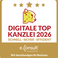 e-Consult Siegel 2026, Digitale Top Kanzlei 2026 RA Jörg Streichert